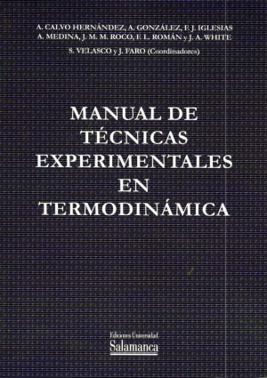 Cubierta para Manual de técnicas experimentales en termodinámica