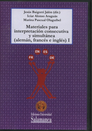 Cubierta para Materiales para interpretación consecutiva y simultánea (alemán, francés e inglés) I