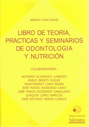 Cubierta para Libro de teoría, prácticas y seminarios de odontología y nutrición