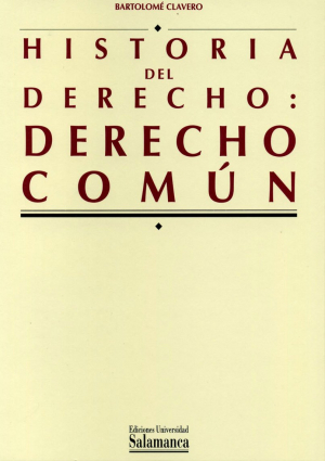 Cubierta para Historia del Derecho: Derecho común