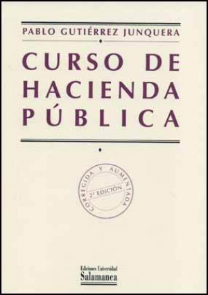 Cubierta para Curso de hacienda pública. Segunda edición corregida y aumentada