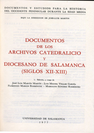 Cubierta para Documentos de los Archivos Catedralicio y Diocesano de Salamanca (Siglos XII-XIII)