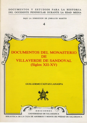 Cubierta para Documentos del Monasterio de Villaverde de Sandoval (Siglos XII-XV)