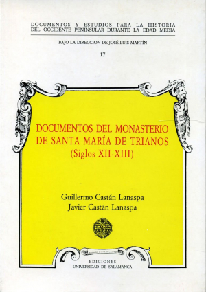 Cubierta para Documentos medievales del Monasterio de Santa María de Trianos (siglos XII-XIII)