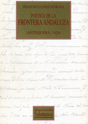 Cubierta para Poética de la frontera andaluza (Antequera, 1424)