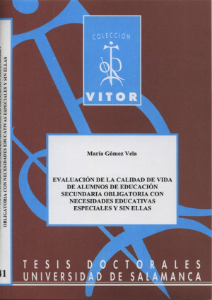 Cubierta para Evaluación de la calidad de vida de alumnos de Educación Secundaria Obligatoria con necesidades educativas especiales y sin ellas