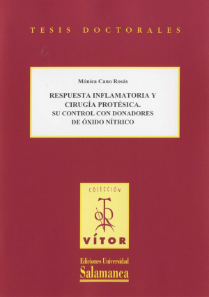 Cubierta para Respuesta inflamatoria y cirugía protésica. Su control con donadores de óxido nítrico