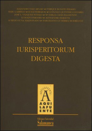 Cubierta para Responsa Iurisperitorum Digesta. Vol. I