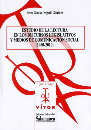 Cubierta para Estudios de la lectura en los discursos legislativos y medios de comunicación social (1960-2010)