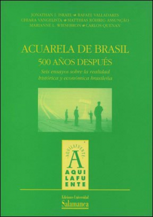 Cubierta para Acuarela de Brasil. 500 Años después. Seis ensayos sobre la realidad histórica y económica brasileña