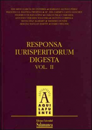 Cubierta para Responsa Iurisperitorum Digesta. Vol. II