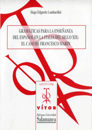 Cubierta para Gramática para la enseñanza del español en la Italia del siglo XIX: el caso de Francesco Marín