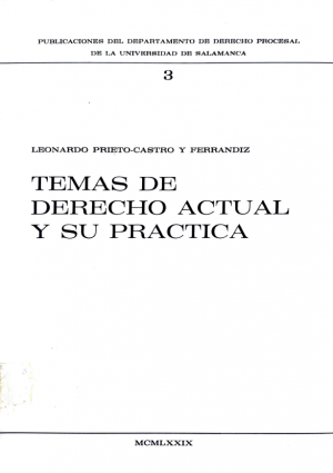 Cubierta para Temas de derecho actual y su práctica