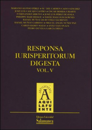 Cubierta para Responsa Iurisperitorum Digesta. Vol. V