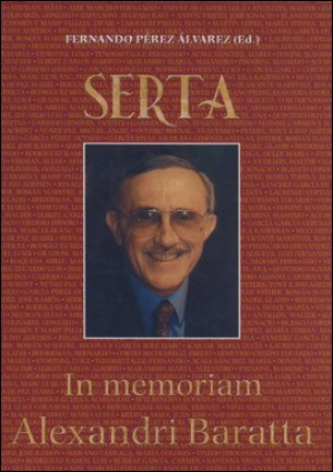 Cubierta para Serta in memoriam Alessandri Baratta