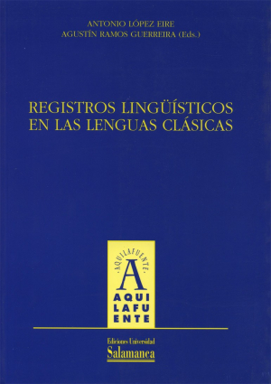 Cubierta para Registros lingüísticos en las lenguas clásicas