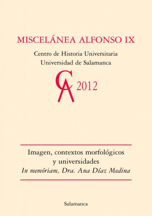 Cubierta para Imagen, contextos morfológicos y universidades: Miscelánea Alfonso IX, 2012