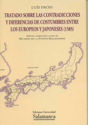 Cubierta para Tratado sobre las contradicciones y diferencias de costumbres entre los europeos y japoneses (1585)