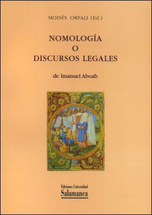 Cubierta para Nomología o discursos legales de Imanuel Aboad
