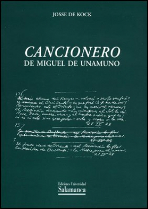 Cubierta para «Cancionero» de Miguel de Unamuno