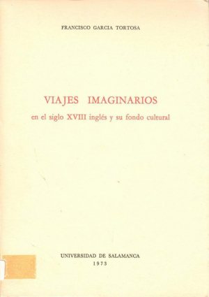 Cubierta para Viajes imaginarios en el siglo XVIII inglés y su fondo cultural