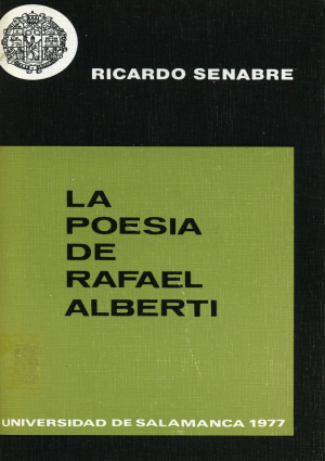 Cubierta para La poesía de Rafael Alberti