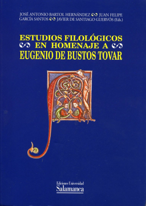 Cubierta para Estudios filológicos en homenaje a Eugenio de Bustos Tovar