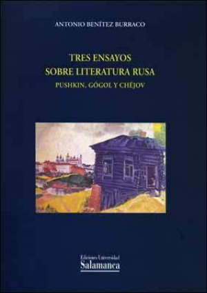 Cubierta para Tres ensayos sobre literatura rusa. Pushkin, Gógol y Chéjov