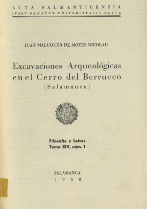 Cubierta para Excavaciones arqueológicas en el Cerro del Berrueco (Salamanca)