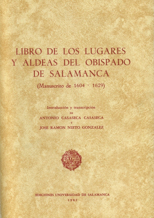 Cubierta para Libro de los lugares y aldeas del Obispado de Salamanca (Manuscrito de 1604-1629)